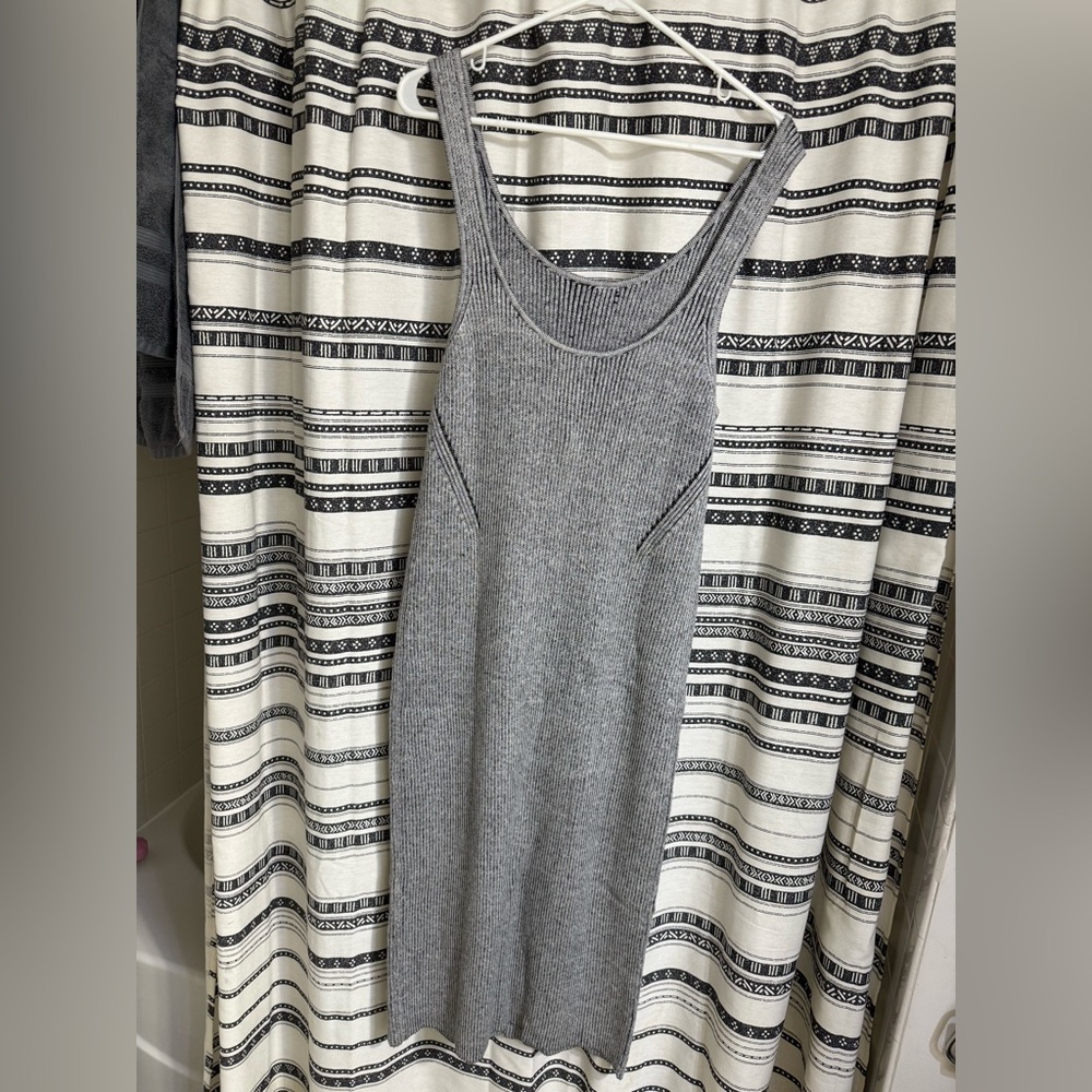American eagle Gray Ribbed Knit Dress